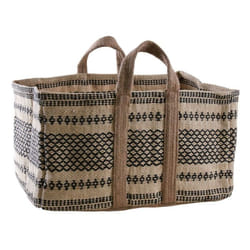 Aubry Gaspard - Sac à bûches en toile de jute épaisse Pampa