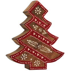 Sapin en manguier rouge et blanc