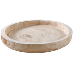 Aubry Gaspard - Plateau rond en paulownia Diamètre 35 cm