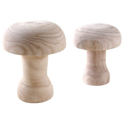 Aubry Gaspard - Champignons en paulownia (lot de 2)