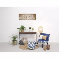 Fauteuil en velours Jungle