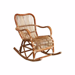 Rocking chair en rotin naturel Paya