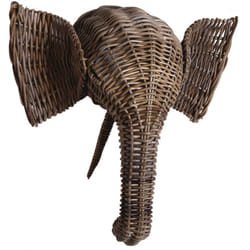 Aubry Gaspard - Trophée tête d'animal en poelet gris Eléphant