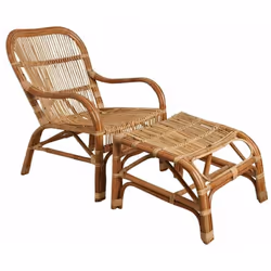 Aspect Coloris Naturel Finitions Avec écorce Matériau principal Rotin brut Dimensions du fauteuil Hauteur (en cm) 86,00 Haute ...