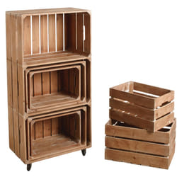 Aubry Gaspard CRA 569 S set of 7 Boîte de rangement Carré Bois