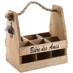 Porte bouteilles bières avec décapsuleur