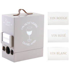 Aubry Gaspard VBO 2000 Boîte de rangement Carré Bois