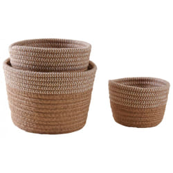 Aubry Gaspard - Cache-pots en jute naturelle (Lot de 3) - Naturel