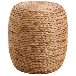 Aubry Gaspard - Pouf en jacinthe tressée