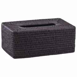 Aubry Gaspard TDI 2540, Boîte de rangement, Carré, Rotin, Monochromatique, Intérieure, 265 mm