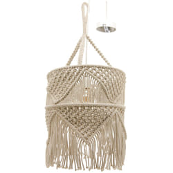 Aubry Gaspard - Suspension en macramé coton et métal