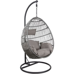 Aubry Gaspard - Fauteuil oeuf réglable en polyrésine et acier