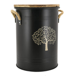 Aubry Gaspard - Tabouret et seau à pellets - Métal laqué Arbre de vie
