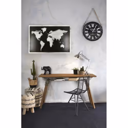 Aubry Gaspard - Mappemonde en medium et métal