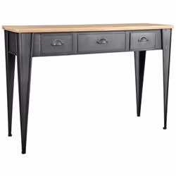 Aspect Coloris Noir Matériau principal Métal Matériaux secondaires Sapin (bois) Dimensions Hauteur (en cm) 74,00 Longueur (en ...
