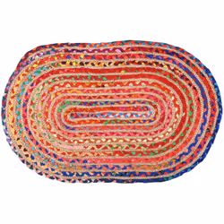 Aspect Coloris aléatoire (fabriqué avec du tissu de récupération) Matériau principal Coton Matériaux secondaires Jute Dimensi ...