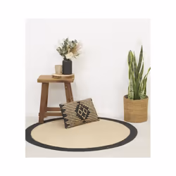 Cache-pots ronds en jonc naturel (Lot de 6)