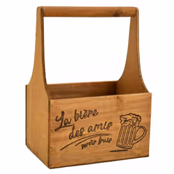 Aubry Gaspard PBO 1930, Sac fourre-tout, Marron, Bois, Monochromatique, 200 mm, 150 mm