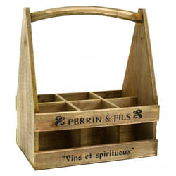 Porte-bouteilles en bois vieilli Perrin &, fils