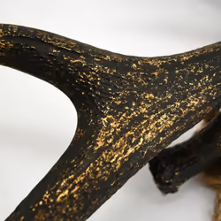 Aubry Gaspard - Bois de cerf en polyrésine dorée 47 cm - Brun