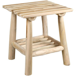 Table basse carrée en teck naturel Arthur