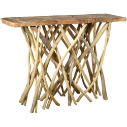 Console teck pied branchage Puzzle - Arthur