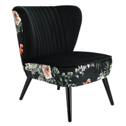 Aubry Gaspard - Fauteuil coquille en velours