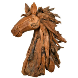 Aubry Gaspard - Tête de cheval en teck