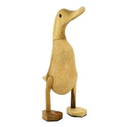 Aubry Gaspard - Canard sur pied en teck - Naturel