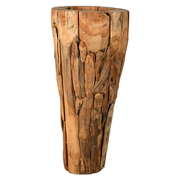 Aubry Gaspard - Grand vase en teck
