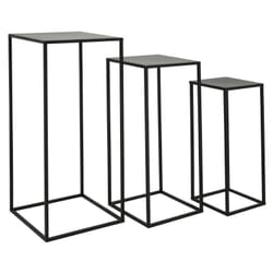 Aubry Gaspard - Sellettes en métal noir (Lot de 3) - Noir