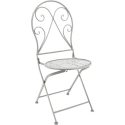Aubry Gaspard - Chaise en métal forgé pliante Romantic