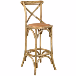 Aspect Finitions Vieillie Matériau principal Orme Matériaux secondaires Rotin Dimensions Hauteur (en cm) 113 Hauteur d'assise ...