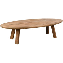 Aubry Gaspard - Table basse ovale en pin recyclé rewood