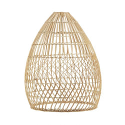 Abat-jour en rotin naturel pour suspension Ovale