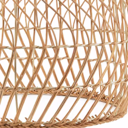 Abat-jour en rotin naturel pour suspension Ovale