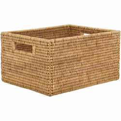 Aspect Finitions Naturel Matériau principal Rotin Dimensions Hauteur (en cm) 18 Longueur (en cm) 34 Profondeur (en cm) 26 Aut ...