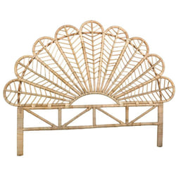 Tête de lit en rotin naturel Sola Sommier 160 cm