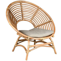 Aubry Gaspard - Fauteuil en rotin naturel ajouré