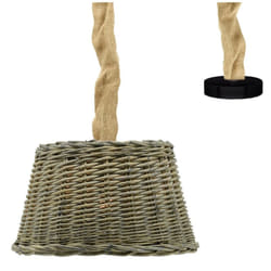 Aubry Gaspard - Suspension en osier gris et jute