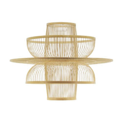 Aubry Gaspard - Abat-jour seul design en bambou naturel