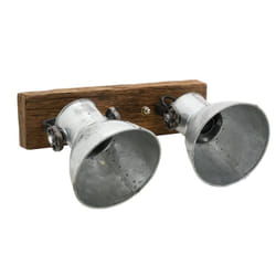 Aubry Gaspard - Applique en bois recyclé et métal 2 lampes