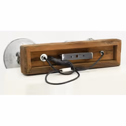 Aubry Gaspard - Applique en bois recyclé et métal 2 lampes
