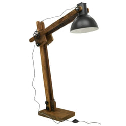Aubry Gaspard - Lampe haute en bois recyclé et métal teinté Archi