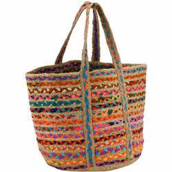 Aspect Coloris Multicolore Matériau principal Jute Matériaux secondaires Coton Dimensions Hauteur (en cm) 30,00 Longueur (en ...