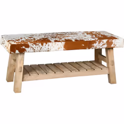 Aspect Matériau principal Bois recyclé Matériaux secondaires Peau de vache Dimensions Hauteur (en cm) 46,00 Longueur (en cm)  ...