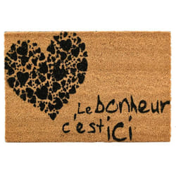 Aubry Gaspard - Paillasson en fibre de coco 60 x 40 cmi Le bonheur est ici
