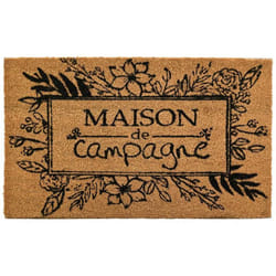 Aubry Gaspard - Paillasson coco intérieur extérieur 75 x 45 cm Maison de campagne