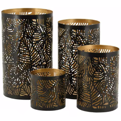 Aspect Coloris Noir Doré Finitions Intérieur doré Matériau principal Métal laqué Dimensions 1 Diamètre (en cm) 10,00 Hauteur  ...
