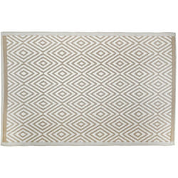 Aubry Gaspard - Tapis d'extérieur en polypropylène 120 x 180 cm Diamant - Beige
